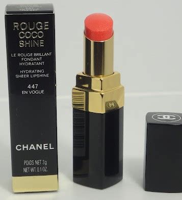 chanel rouge coco shine 447 en vogue|chanel rouge coco shine lipstick.